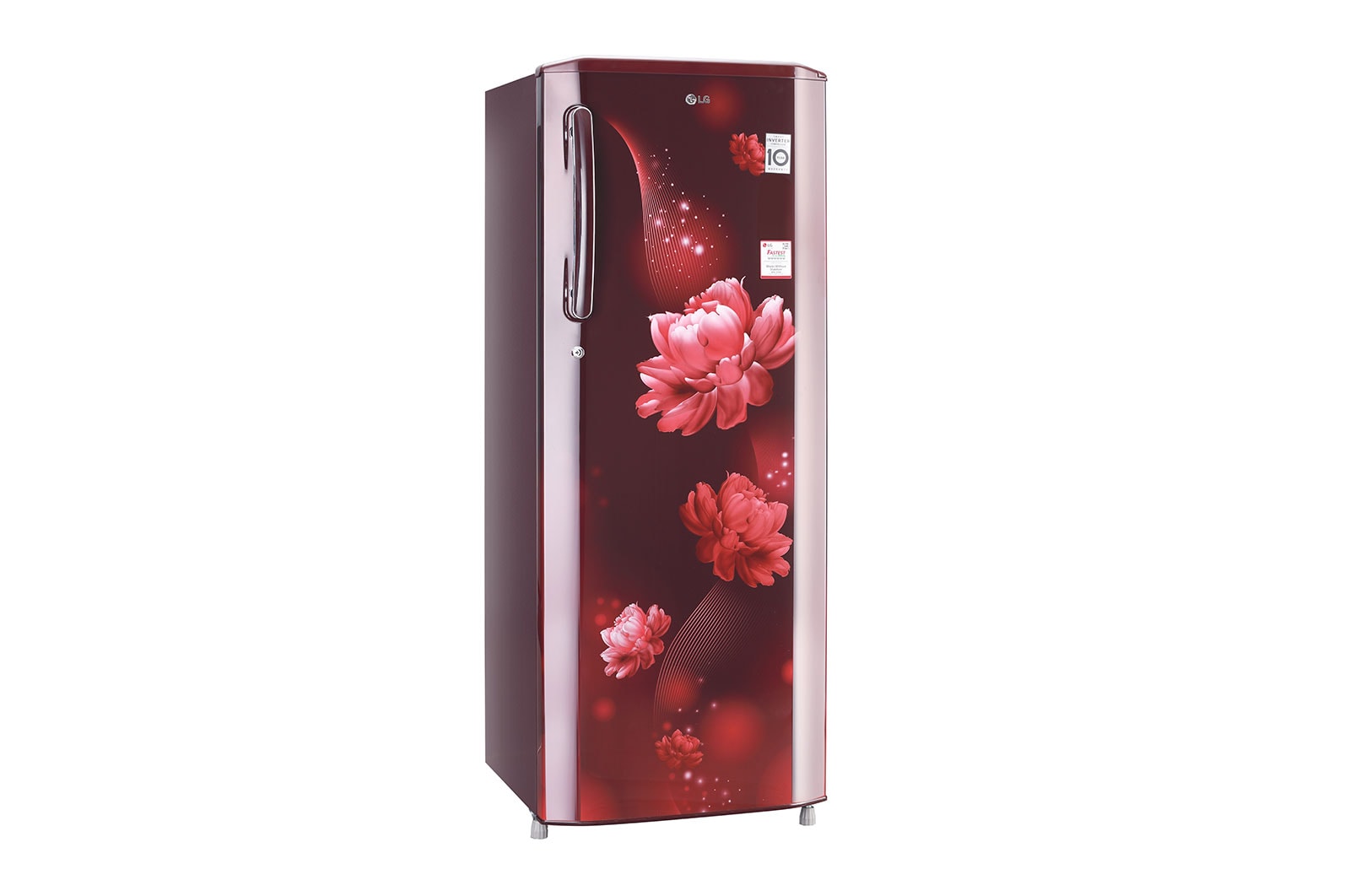 LG 270 L Single Door Refrigerator with Smart Inverter Compressor in Scarlet Charm Color LG 270 L Single Door Refrigerator with Smart Inverter Compressor in Scarlet Charm Color
